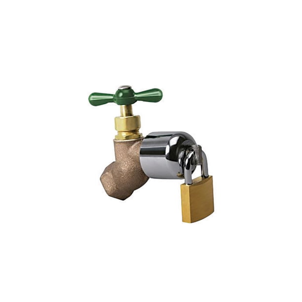 Conservco 3/4 in. Hose MPT AntiSiphon Brass Hose Bibb Lock