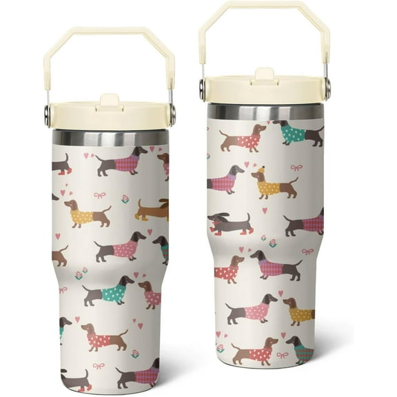 30oz Dachshund Tumbler with Handle