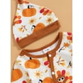 thumbnail image 6 of Baby Girl Boy Thanksgiving Outfit 3M 6M 9M 12M 18M 1st Thanksgiving Turkey Long Sleeve Romper Jumpsuit One Piece Bodysuit Fall Clothes, 6 of 9
