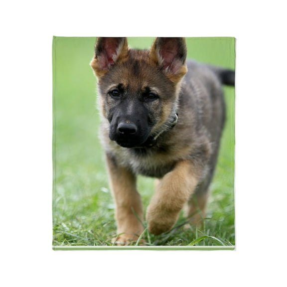 CafePress - German Shepherd Dog Puppy Throw Blanket - Soft Fleece Throw Blanket, 50"x60" for All Ages