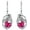 July, variant on Crow Earrings for Women 925 Sterling Silver Raven with Heart Cut Birthstone Drop Dangle Earrings for Mother's Day Gifts