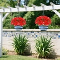 thumbnail image 5 of Clearance Under $3 Artificial Flower Bouquet Faux Flower Bundle For Living Room Vase Filler,Abs Red (1Pc), 5 of 9