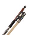 thumbnail image 4 of Size Violin Bows Full Size 4/4 Wood Violin Bow Pole Carbon Fiber Core Hybrid Peranmbuco Skin Lightweight String Instrument Accessories, 4 of 6