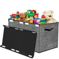 Toy Box Chest Storage Organizer for Boys Girls Large Kids Collapsible Toy Bins Container with