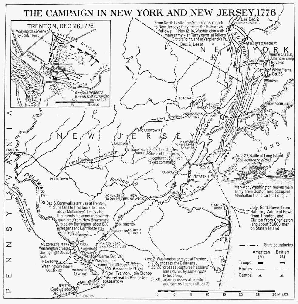 Revolutionary War Map 1776 Nplan Of The Campaign In New York And New