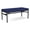 OpenHous Cobalt, variant on Avon Reception Waiting 2 Seat Bench 550 LB Capacity / Black Steel / Navy Blue