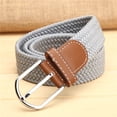 thumbnail image 1 of Kelon Ceinture Liquidation Ceinture en Polyester Hommes Femmes Mode Ceinture de Taille Étroite Extensible Ceinture de Robe Ceinture de Pantalon Boucle Ceinture en Toile, 1 of 2