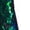 Green Iridescent Sequins, variant on COURTLY-3011 , 5" Heel Over-the-Knee Boot