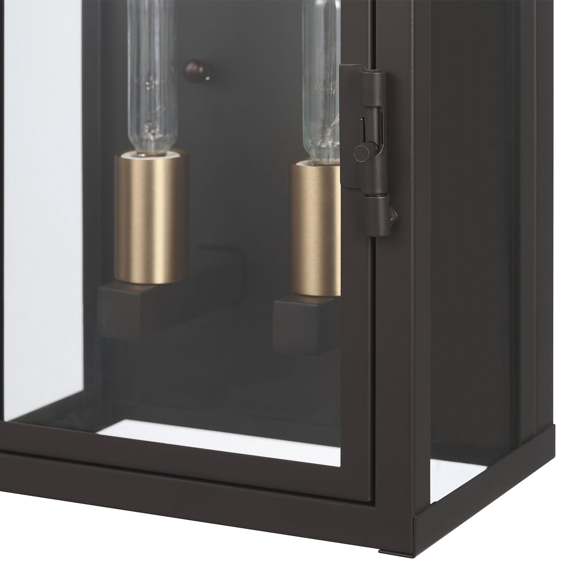Globe Electric 91009563 2 Light 12" Tall Outdoor Wall Sconce - Bronze