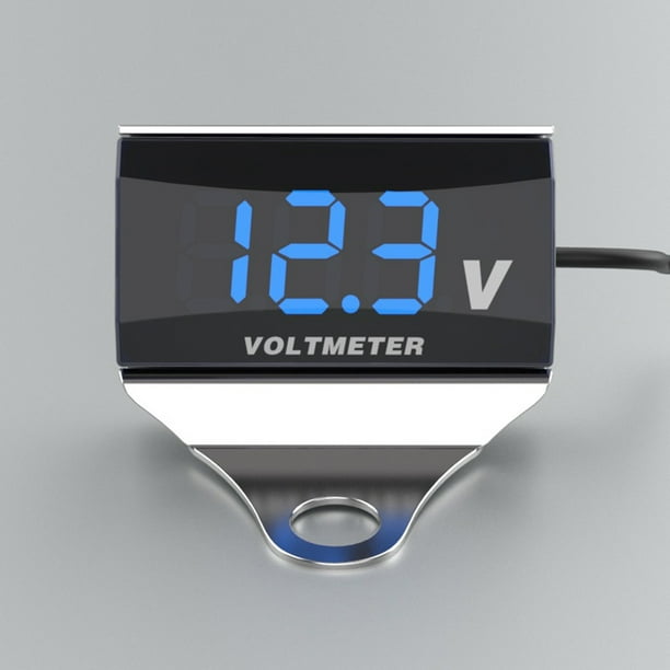Moto DC 10-150V Voltmètre Numérique LED Affichage Étanche Jauge de Moniter de Batterie de Testeur de Tension avec Support