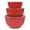 Red, variant on Omniware Simsbury Red Stoneware 3 Piece Nesting Mixing Bowl Set