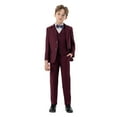 thumbnail image 2 of Baby Boy Outfit Kids Boys Business Suits Coat Vest Pants Bowtie 4 Piece Outfit Tuxedo Set for Child Formal Slim Suit Baby Outfits 5 Years-6 Years, 2 of 3