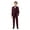 Wine, variant on Kureaily Boys Business Suits Coat 4 Piece Outfit Tuxedo Set For Kids Formal Suit For Boys With Vest Pants Bowtie Set Slim 3-4 Years