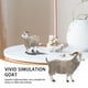 thumbnail image 4 of 1 modelo de animal salvaje simulado, oveja sólida y vívida, adorno de cabra de angora artificial, decoración de granja avícola para niños (gris claro), 4 of 8
