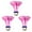 Violet, variante sur Volants de Navette d'Extérieur Coupe-Vent 3 Pcs, pour l'Entraînement de Badminton Ballon en Nylon