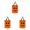 Gold-3Pcs, variant on Halloween LED Light Up Pumpkin Treat Tote Bag, Reusable Candy Storage Container with Built-In Glow, 9.8"x10.2" Battery Operated for Trick or Treat, Kids Party Favor, Halloween Night Festive Use