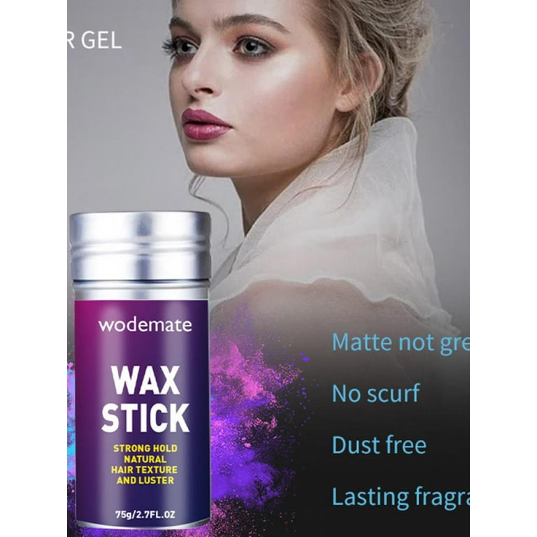 Hair Wax Stick,Wax Stick for Hair Slick Stick,Gel Stick Non-greasy Styling  Cream for Fly Away & Edge Control Frizz Hair 2.7 Oz