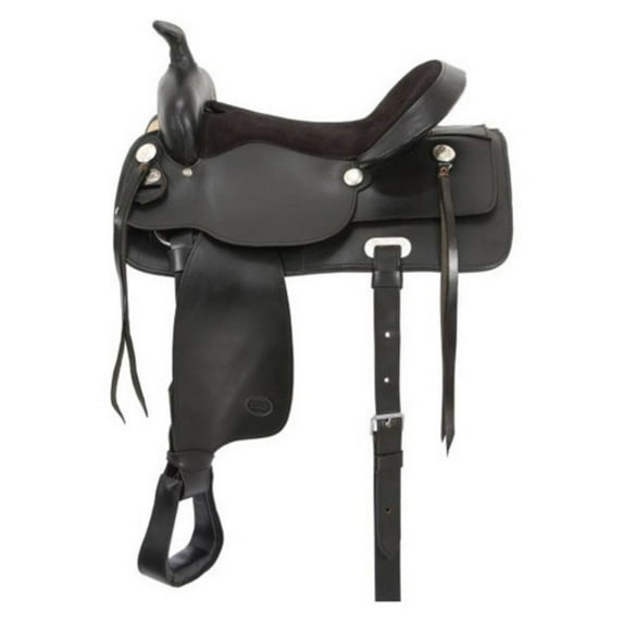 King Series Pleasure Trail Saddle 18 Black