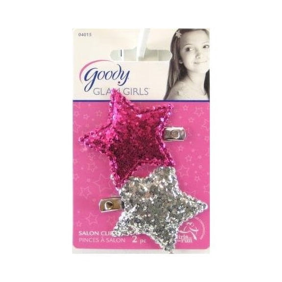 Girls Large Glitter Star Barrette 2 Count