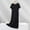 Black, variant on Dxzfnsa Women Summer Dresses Women's Fashion Short Sleeve Swing Midi Dress Casual Loose Solid Color Round Neck T-Shirt Dresses with Pockets