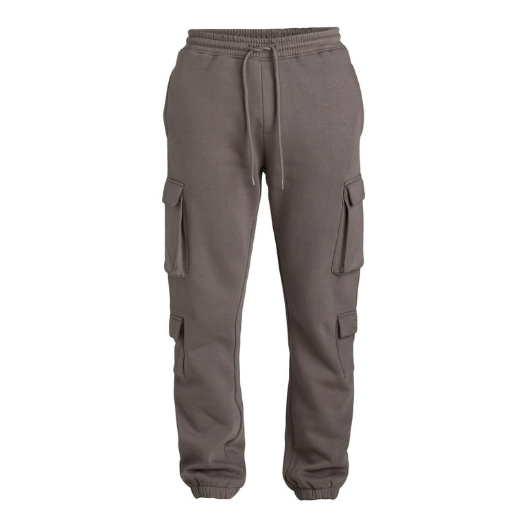 Hollywood Men s Fleece Cargo Joggers Sizes S XL Walmart