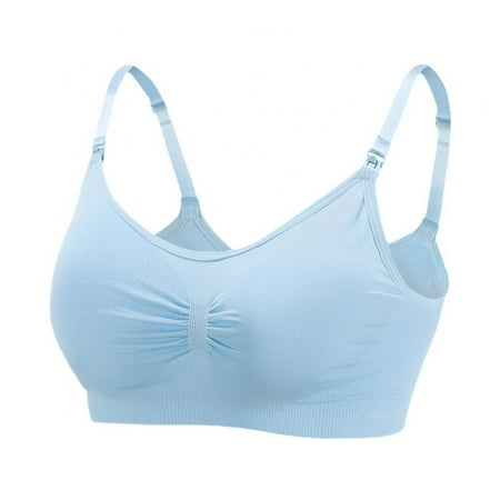 

Women Nursing Bra Full Cup Front Open Buckle Bra Seamless Postpartum Bra Wirefree Underwear Maternity Breastfeeding Lingerie