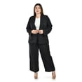 thumbnail image 1 of Conjunto sastre a rayas Roman Fashion /Tallas Extras, 2715 (Negro) negro 36, 1 of 5