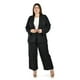 thumbnail image 1 of Conjunto sastre a rayas Roman Fashion /Tallas Extras, 2715 (Negro) negro 36, 1 of 5