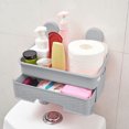 thumbnail image 4 of CVLNCYCLING Shower Caddy Shower Organizer Bathroom Shower Shelves,Corner Shower Caddy,2 Tier No Drilling Bathroom Shelf Basket, 4 of 6