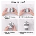 thumbnail image 4 of Collapsible Coffee Cup For Travel Silicone Foldable Mug With Lid, 4 of 5