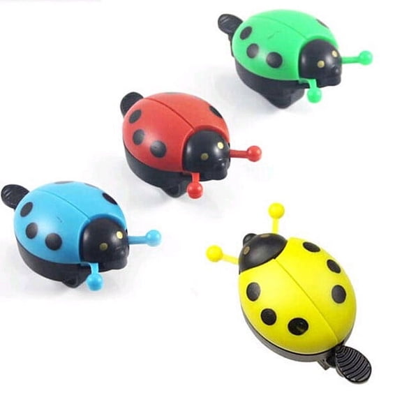 TAILTOSS 1Set Cartoon Design Ladybug Shaped Bike Bell Horn for Bicycle Accessories