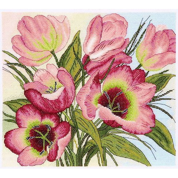 Tulips Counted cross stitch kit 1211A
