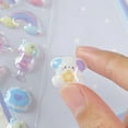 thumbnail image 4 of 3d Stickers Cute 3D Puffy Stickers Kawaii Resin Animal Cartoon Sticker, Tiny DIY Stickers for Scrapbooks Laptops Water Bottles StyleJ, 4 of 9