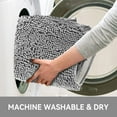 thumbnail image 6 of Tripumer U-Shaped Chenille Bathroom Rug  20 x 20 inch Ultra Soft Absorbent Machine WashDry Light Gray, 6 of 6