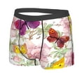 thumbnail image 2 of Disketp Butterflies And Vintage Men'S Boxer Briefs,Soft And Breathable Cotton Underwear With Comfortflex Waistband, 2 of 8