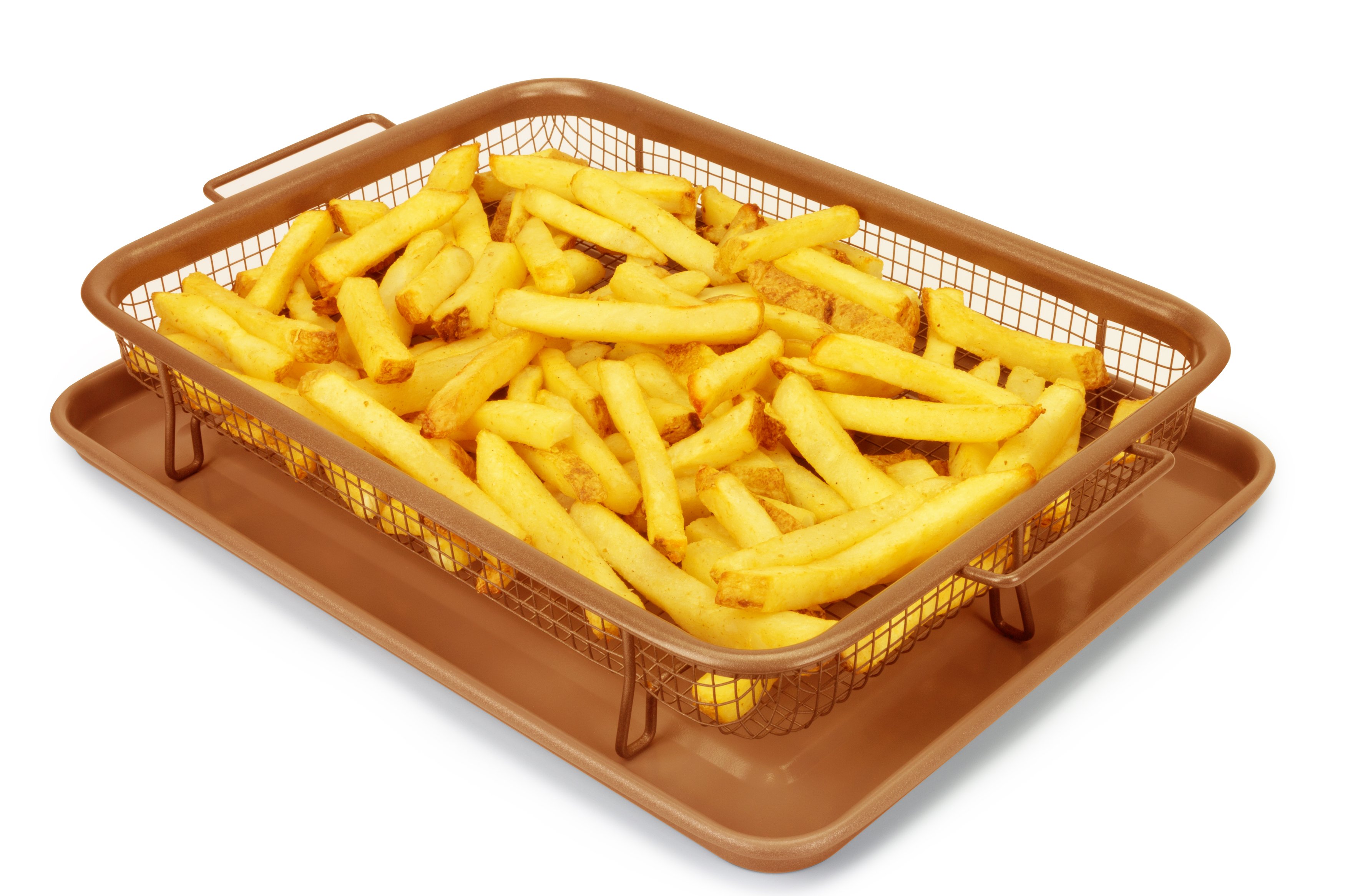  Copper Crisper Tray Non-Stick, AIr Fryer Basket for