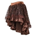 thumbnail image 2 of Women Gothic Skirt Fluffy Pleated Layered Tutu Skirts Brown L, 2 of 4