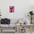 thumbnail image 2 of Stupell Industries Bold Pink Chihuahua Portrait Painting Black Framed Art Print Wall Art, Design by Lucia Stewart, 2 of 7