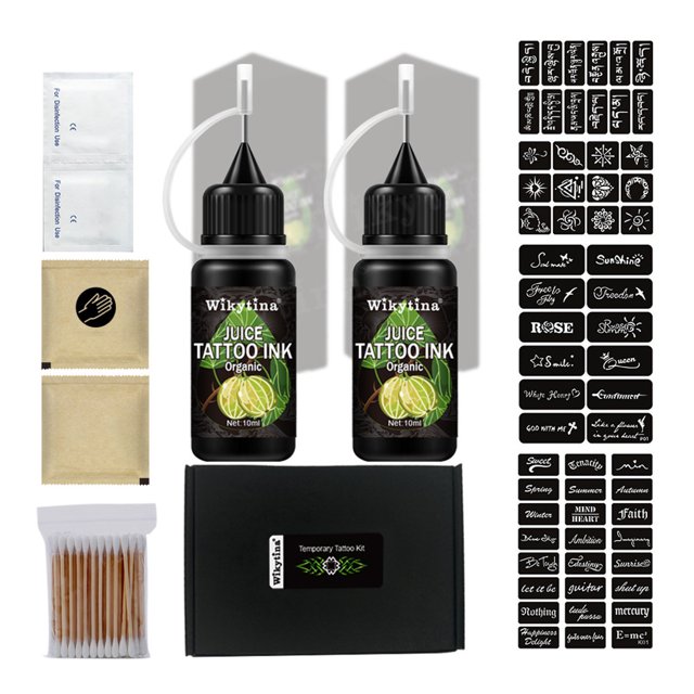 Kit de tatuaje temporal Kit de tinta de tatuaje semipermanente con tatuaje Labymos Tinta de tatuaje