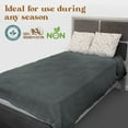 thumbnail image 4 of JMR Cozy Waffle Weave Blanket  Cotton Medium Weight Hotel Throw Blankets Great for Bed, Couch & Sofa Charcoal, Queen 90 x 90, 4 of 21