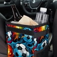 thumbnail image 6 of Football Foldable Car Trash Can with Lid, Leak-Proof Mini Trash Can, Hanging Storage Bag for Car, 6 of 6