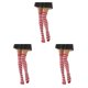 thumbnail image 1 of Sonducket Pack de 2 calcetines a rayas tallas grandes hasta el muslo transpirabilidad cómodos fáciles de combinar moda sin medias rojo blanco a Type1 NO1, 1 of 6