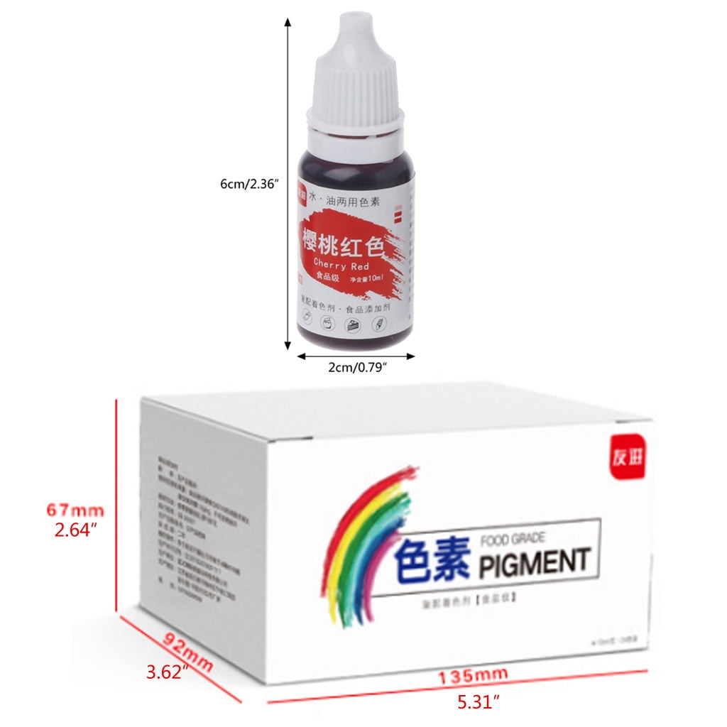 Techinal 24 Colors 10ml Natural Ink Food Coloring Cake Pastries Cookies DIY Craft Pigment For Cake Decoration Frosting Icing Fond