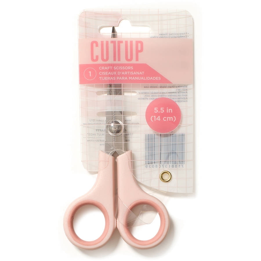 for crafting Cutup Pink Cutting Scissors 7-inch 