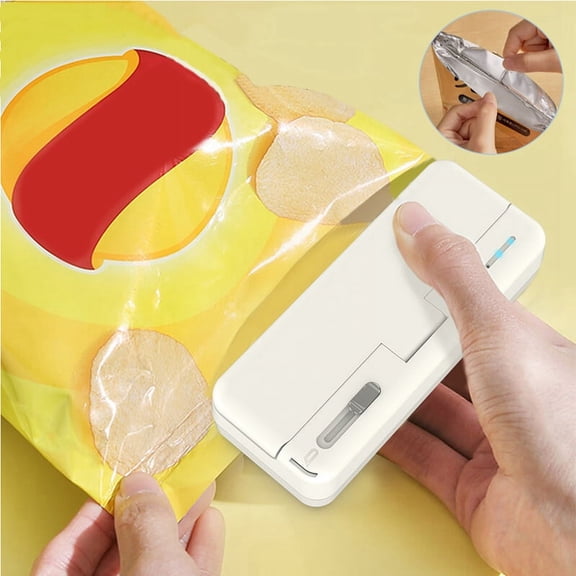 Portable Mini Heat Sealer Mini Bag Sealer Heat Sealer Handheld Sealer Bag for Chip Bag Aluminum Foil Bags Food Storage-A
