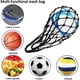 thumbnail image 2 of Advancent Bolsa de malla para pelotas, 2 piezas, soporte de transporte para almacenamiento de fútbol, bolsa de fútbol, Deportes y aire libre Negro y amarillo, 2 of 6