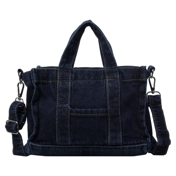 AOMRCOL Handbags for Women,Denim Purse with Removable Shoulder Strap,Vintage Casual Crossbody Bag,Women's Crossbody Handbags,Blue