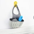 thumbnail image 6 of WUJDF 1 Pc Kitchen Sink Sponge Rack, Adjustable Silicone Kitchen Sink Hanging Utensil Storage Box with Drainage Holes, Easy To Dry, Suitable for Home Kitchens, Bathrooms, Restaurants (White), 6 of 7