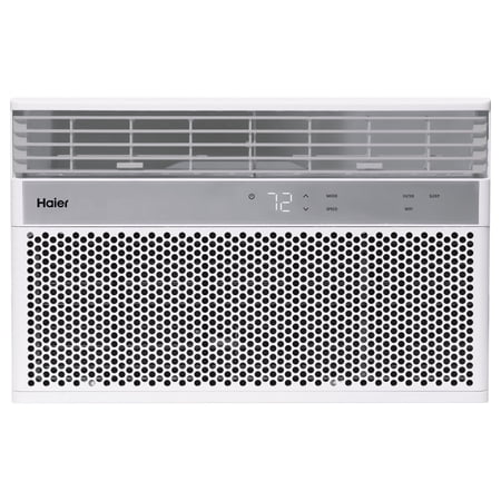 Haier 8,000 BTU Smart Window Air Conditioner, Cools Rooms up to 350 Sq ft, Easy Install Kit & Remote Included, 115V