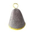 thumbnail image 3 of GROWTH TANK Sauna Felt Hat Fine Craftsmanship Quickly Towel Drying Hat Hair Turban Accessory grey and yellow, 3 of 9